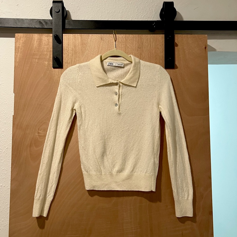 Zara polo long sleeve